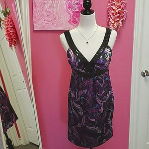 Guess 🖤💕💜Sequin Trim Light Dress  Size 7